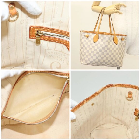 LOUIS VUITTON Damier Azur Neverfull PM Tote Bag - Picture 16 of 16
